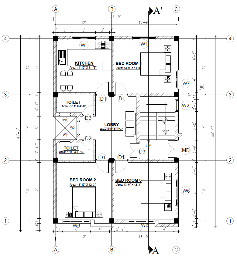 plan for isolated footing